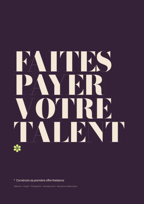 Ebook « Faites payer votre talent »